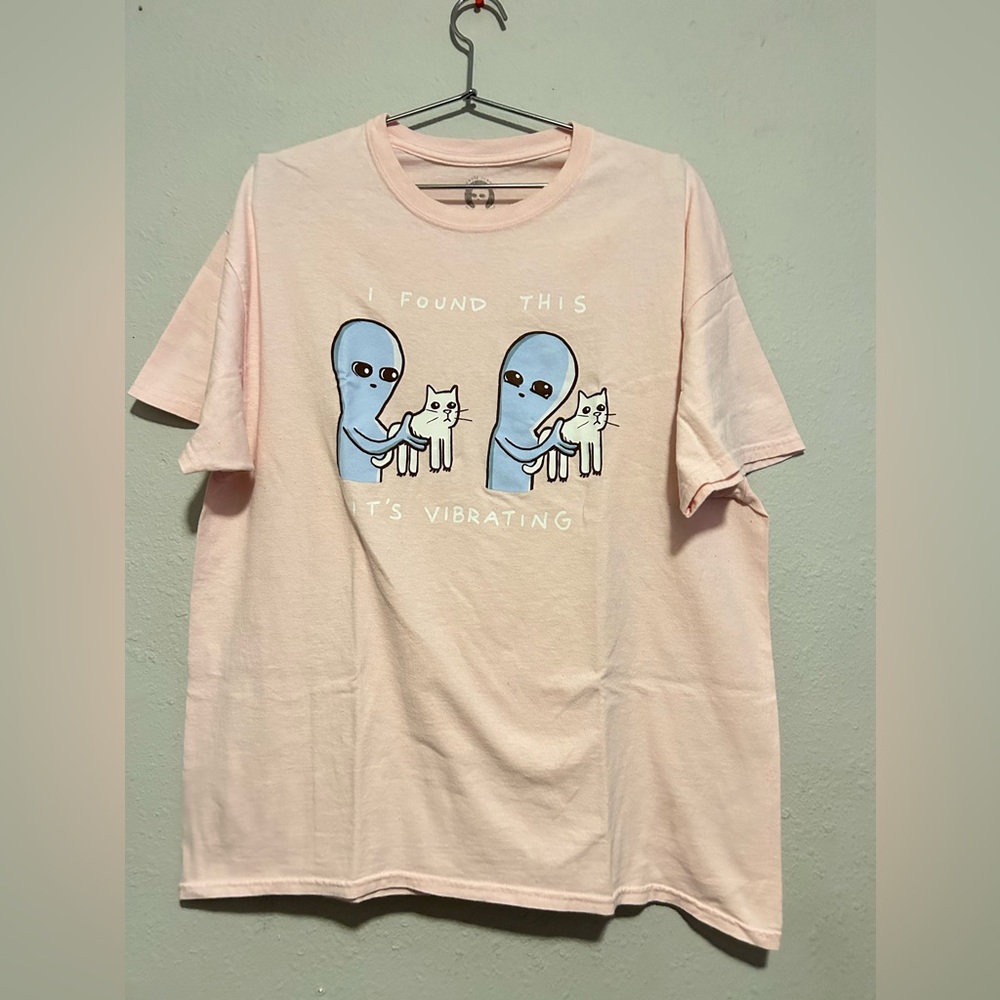 Pink alien shirt